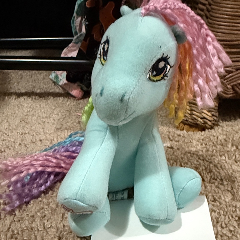 2004 my Little Pony Rainbow Dash small plush 💜